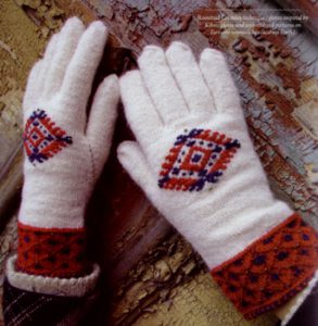 Roositud handschoenen