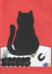 Een kat is geluk