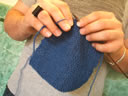 Brei blauw lappie