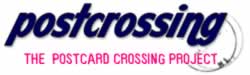 Het logo van postcrossing